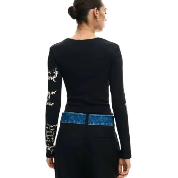 Desigual - Γυναικεία Μπλούζα Zagreb 26SWTK18-2000 Μαύρο 26SWTK18-2000