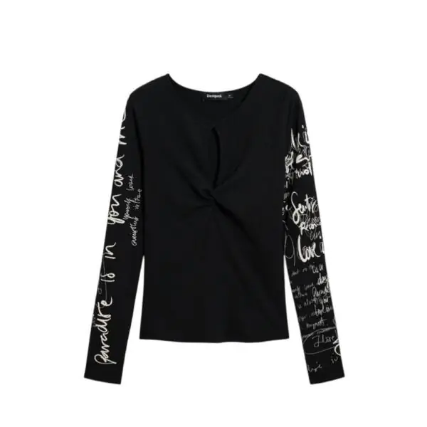 Desigual - Γυναικεία Μπλούζα Zagreb 26SWTK18-2000 Μαύρο