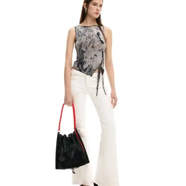 Desigual - Γυναικεία Τσάντα Ώμου Back Litio Harlan 26SAKP34-2000 Μαύρο 26SAKP34-2000