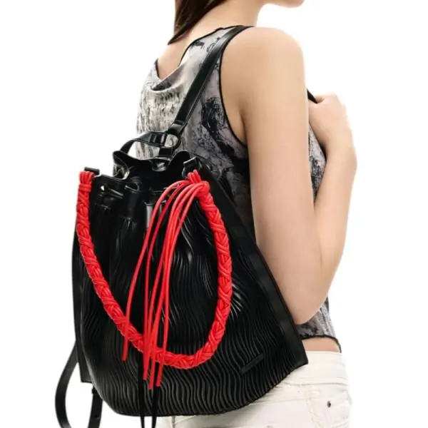 Desigual - Γυναικεία Τσάντα Ώμου Back Litio Harlan 26SAKP34-2000 Μαύρο 26SAKP34-2000