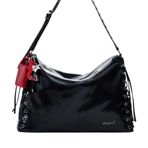 Desigual - Γυναικεία Τσάντα Ώμου Galaxy Leiria 26SAXP86-2000 Μαύρο