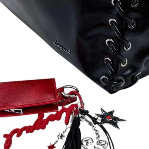 Desigual - Γυναικεία Τσάντα Ώμου Galaxy Leiria 26SAXP86-2000 Μαύρο 26SAXP86-2000