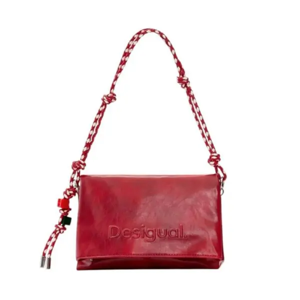 Desigual - Γυναικεία Τσάντα Ώμου Half Logo Venecia 4.0 26SAXPAA-3000 Κόκκινο