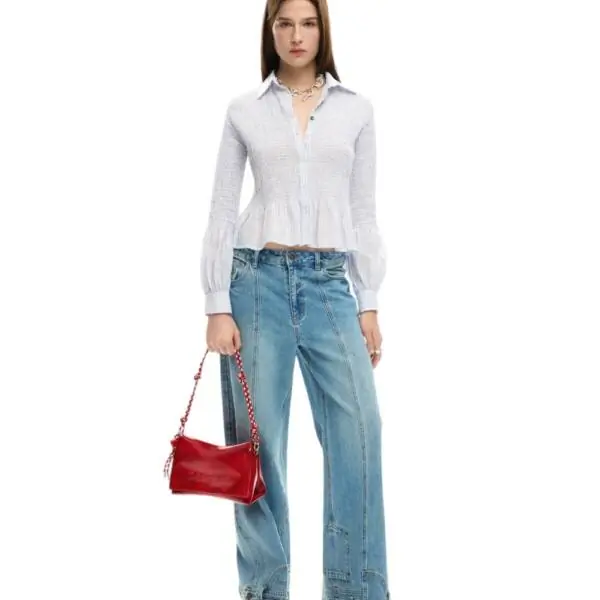 Desigual - Γυναικεία Τσάντα Ώμου Half Logo Venecia 4.0 26SAXPAA-3000 Κόκκινο 26SAXPAA-3000