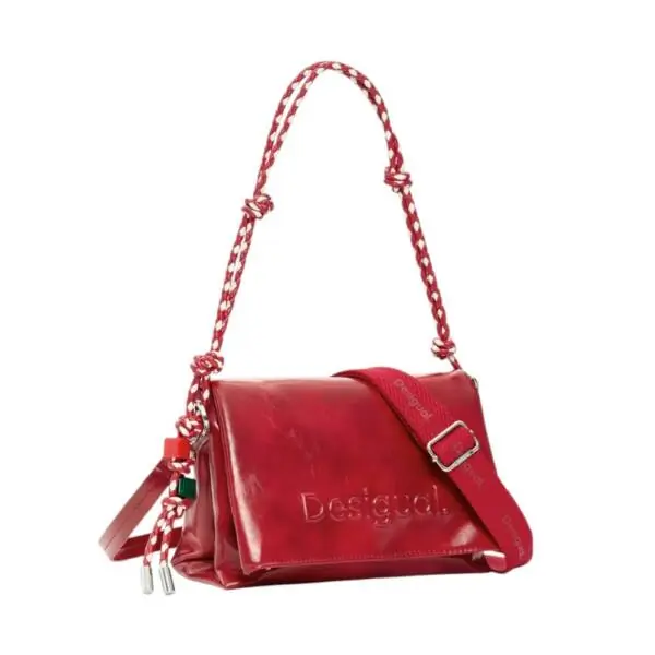 Desigual - Γυναικεία Τσάντα Ώμου Half Logo Venecia 4.0 26SAXPAA-3000 Κόκκινο 26SAXPAA-3000