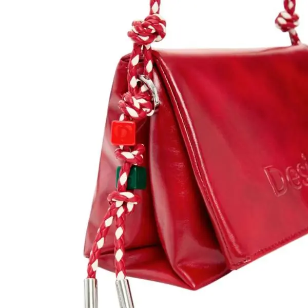 Desigual - Γυναικεία Τσάντα Ώμου Half Logo Venecia 4.0 26SAXPAA-3000 Κόκκινο 26SAXPAA-3000