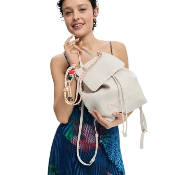Desigual - Γυναικεία Τσάντα Πλάτης Luena Mini 26SAKP18-1008 Λευκό 26SAKP18-1008