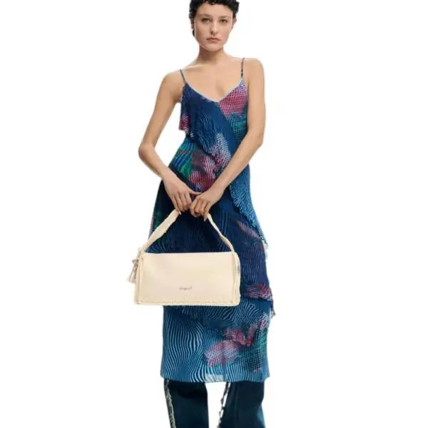 Desigual - Γυναικεία Τσάντα 'Ωμου Gallium Leiria 26SAXP49-1008 Μπεζ 26SAXP49-1008