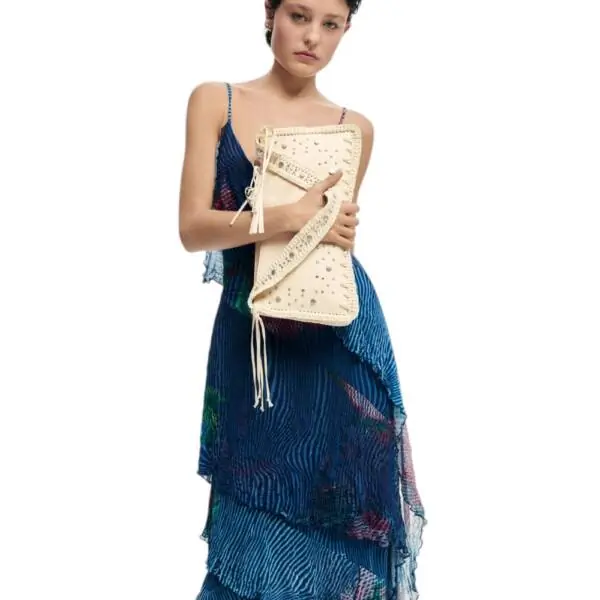 Desigual - Γυναικεία Τσάντα 'Ωμου Gallium Leiria 26SAXP49-1008 Μπεζ 26SAXP49-1008