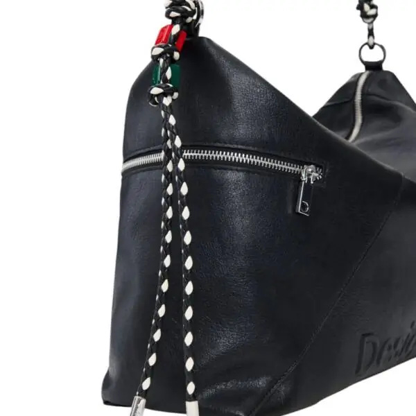 Desigual - Γυναικεία Τσάντα 'Ωμου Half Logo Leiria 2.0 26SAXP66-2000 Μαύρο 26SAXP66-2000