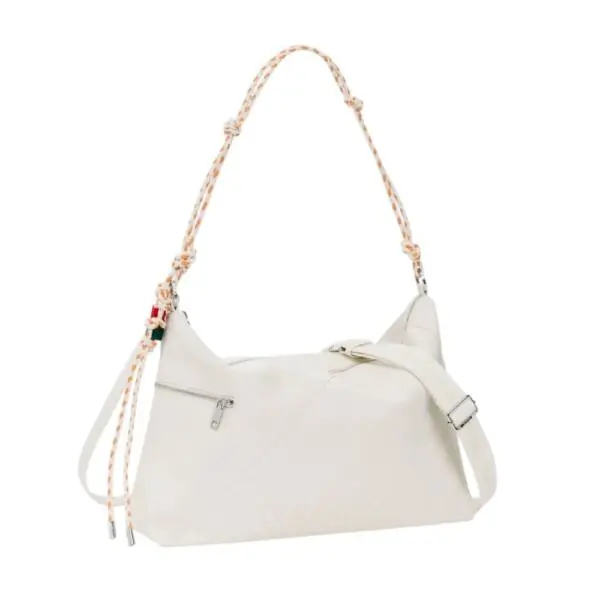 Desigual - Γυναικεία Τσάντα 'Ωμου Half Logo Leiria 2.0 26SAXPA7-1008 Μπεζ 26SAXPA7-1008