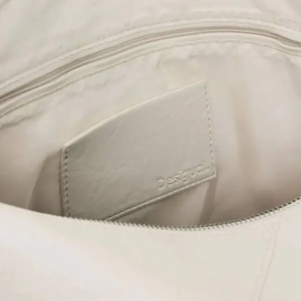 Desigual - Γυναικεία Τσάντα 'Ωμου Half Logo Leiria 2.0 26SAXPA7-1008 Μπεζ 26SAXPA7-1008