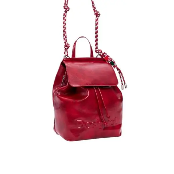 Desigual - Γυναικεία Τσάντα 'Ωμου Half Logo Luena Mini 26SAKP20-3000 Κόκκινο 26SAKP20-3000