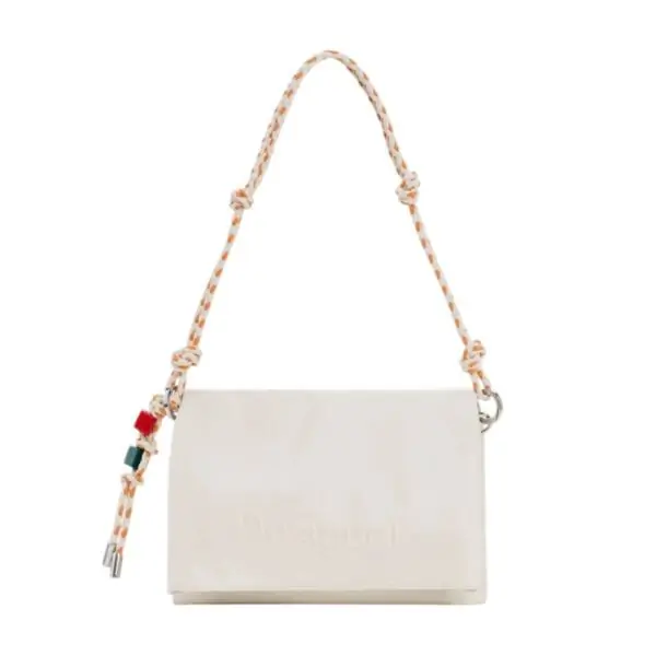 Desigual - Γυναικεία Τσάντα 'Ωμου Half Logo Venecia 4.0 26SAXPAB-1008 Μπεζ