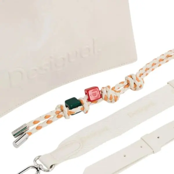 Desigual - Γυναικεία Τσάντα 'Ωμου Half Logo Venecia 4.0 26SAXPAB-1008 Μπεζ 26SAXPAB-1008