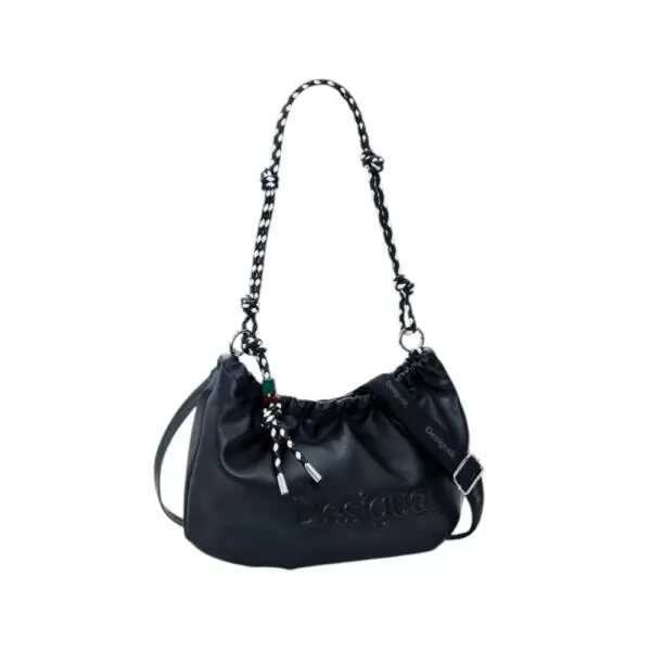 Desigual - Γυναικεία Τσάντα 'Ωμου Half Logo Waverly 26SAXP51-2000 Μαύρο 26SAXP51-2000