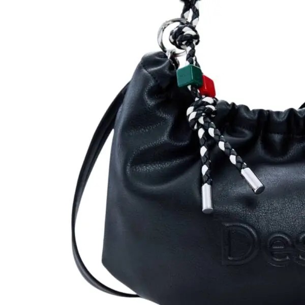 Desigual - Γυναικεία Τσάντα 'Ωμου Half Logo Waverly 26SAXP51-2000 Μαύρο 26SAXP51-2000