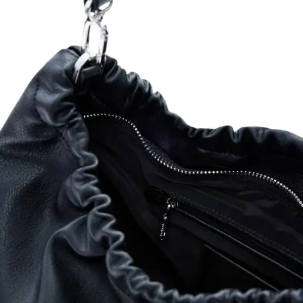 Desigual - Γυναικεία Τσάντα 'Ωμου Half Logo Waverly 26SAXP51-2000 Μαύρο 26SAXP51-2000