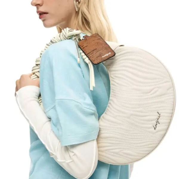 Desigual - Γυναικεία Τσάντα 'Ωμου Helium Calgary 26SAXPBD-1008 Λευκό 26SAXPBD-1008