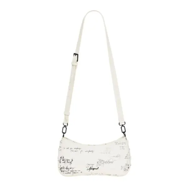 Desigual - Γυναικεία Τσάντα 'Ωμου Indio Alsacia 26SAXP58-1008 Λευκό 26SAXP58-1008