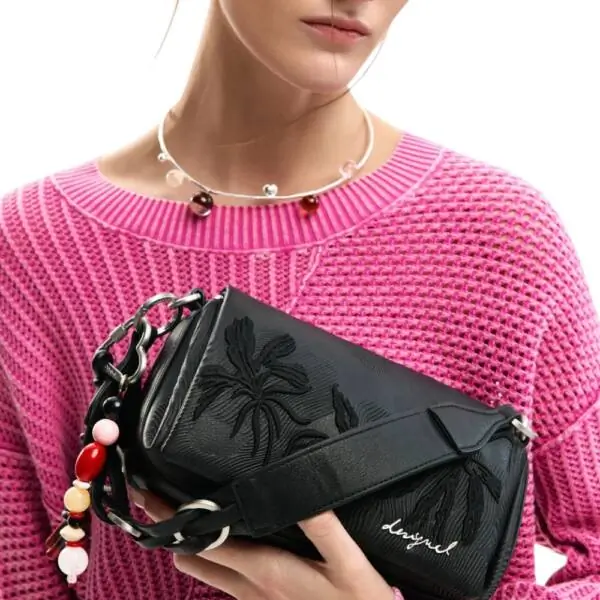 Desigual - Γυναικεία Τσάντα 'Ωμου Mirenis Naron Mini Flap 26SAXP88-2000 Μαύρο 26SAXP88-2000