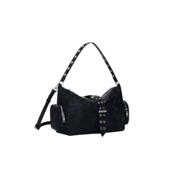 Desigual - Γυναικεία Τσάντα 'Ωμου Moonstone Banaba 26SAXP79-2000 Mαύρο 26SAXP79-2000