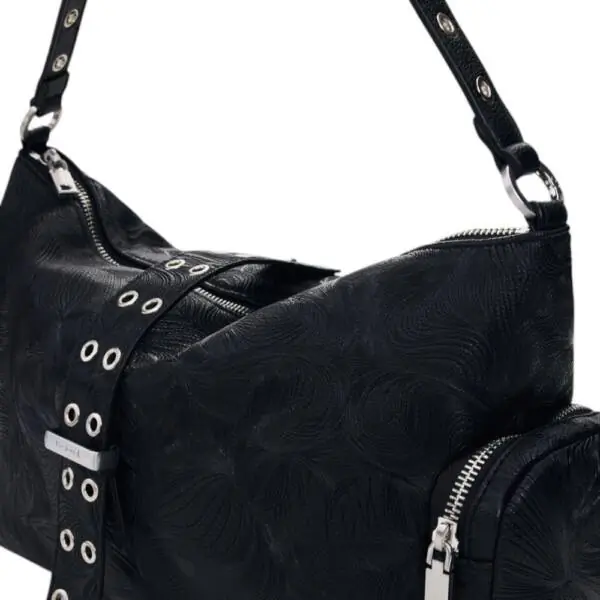 Desigual - Γυναικεία Τσάντα 'Ωμου Moonstone Banaba 26SAXP79-2000 Mαύρο 26SAXP79-2000