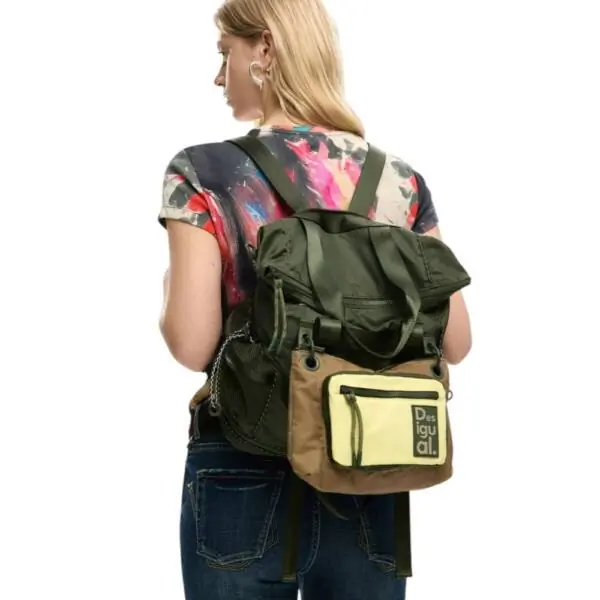 Desigual - Γυναικεία Τσάντα 'Ωμου Neo Grunge Voyager 26SAKY06-4002 Πράσινο 26SAKY06-4002