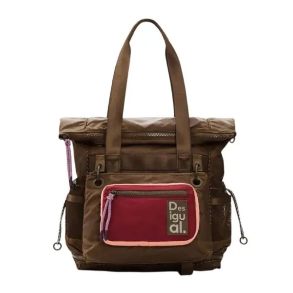 Desigual - Γυναικεία Τσάντα 'Ωμου Neo Grunge Voyager 26SAKY11-6000 Καφέ