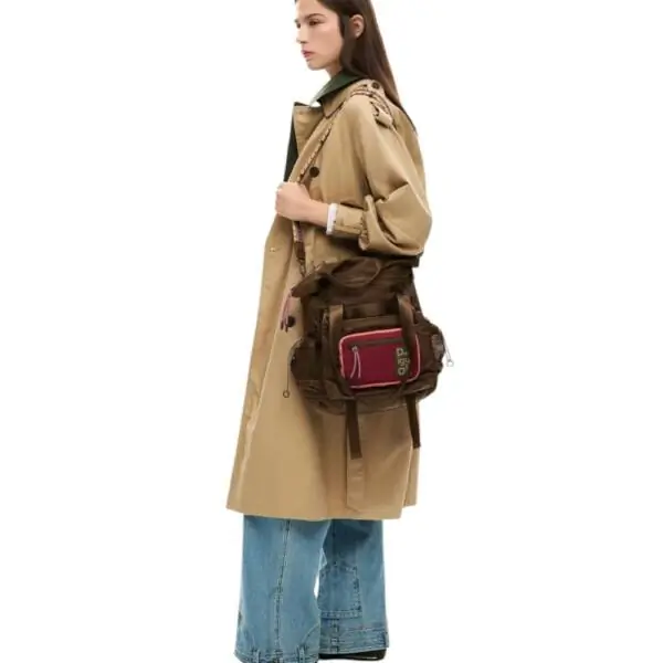 Desigual - Γυναικεία Τσάντα 'Ωμου Neo Grunge Voyager 26SAKY11-6000 Καφέ 26SAKY11-6000