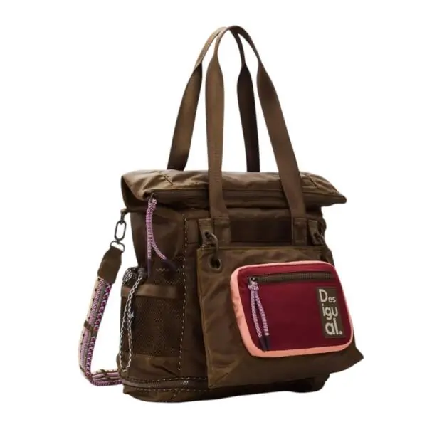 Desigual - Γυναικεία Τσάντα 'Ωμου Neo Grunge Voyager 26SAKY11-6000 Καφέ 26SAKY11-6000