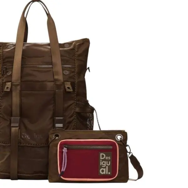 Desigual - Γυναικεία Τσάντα 'Ωμου Neo Grunge Voyager 26SAKY11-6000 Καφέ 26SAKY11-6000