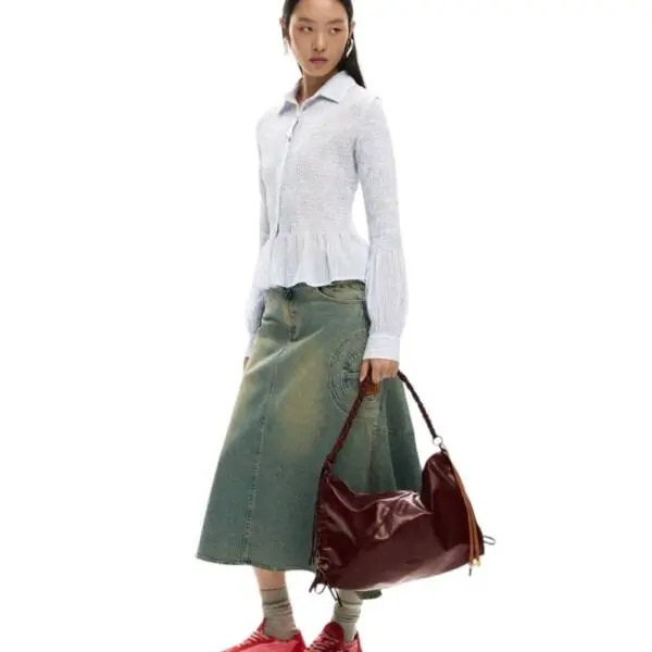 Desigual - Γυναικεία Τσάντα 'Ωμου Rodio Leiria 26SAXPBG-3032 Μπορντό 26SAXPBG-3032