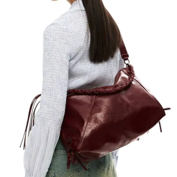 Desigual - Γυναικεία Τσάντα 'Ωμου Rodio Leiria 26SAXPBG-3032 Μπορντό 26SAXPBG-3032