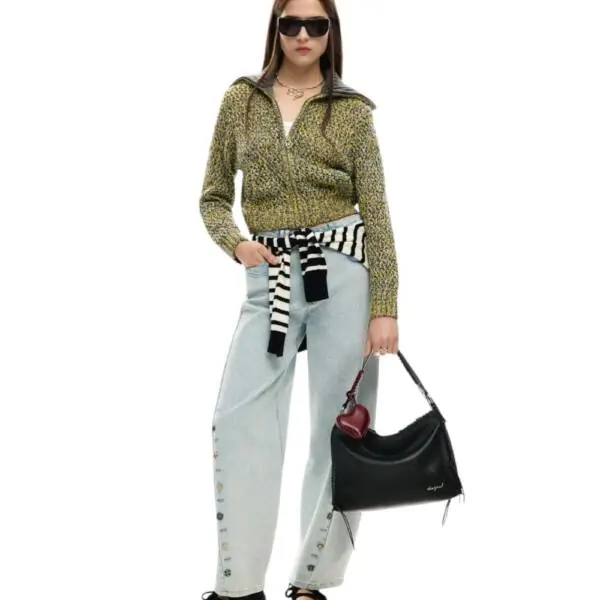 Desigual - Γυναικεία Τσάντα 'Ωμου Torio Leiria 26SAXP93-2000 Μαύρο 26SAXP93-2000