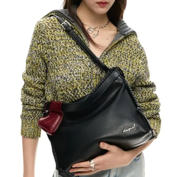 Desigual - Γυναικεία Τσάντα 'Ωμου Torio Leiria 26SAXP93-2000 Μαύρο 26SAXP93-2000