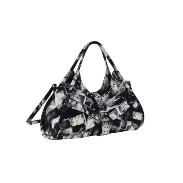 Desigual - Γυναικεία Τσάντα 'Ωμου Uranio Heritown 2.0 26SAXA54-9019 Μαύρο 26SAXA54-9019