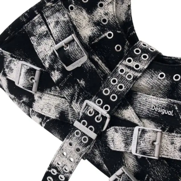 Desigual - Γυναικεία Τσάντα 'Ωμου Uranio Heritown 2.0 26SAXA54-9019 Μαύρο 26SAXA54-9019