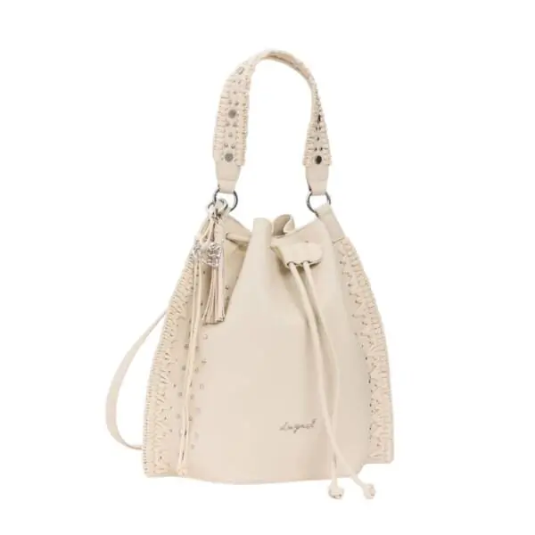 Desigual - Γυναικεία Τσάντα 'Ωμου/Πλάτης Gallium Harlan 26SAKP33-1008 Μπεζ 26SAKP33-1008