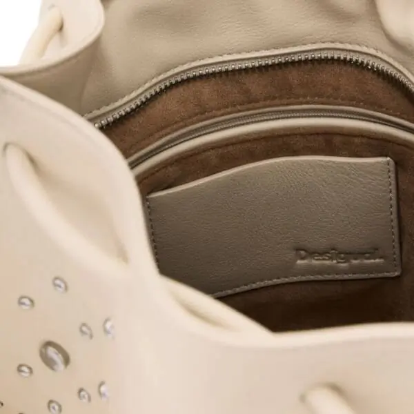 Desigual - Γυναικεία Τσάντα 'Ωμου/Πλάτης Gallium Harlan 26SAKP33-1008 Μπεζ 26SAKP33-1008