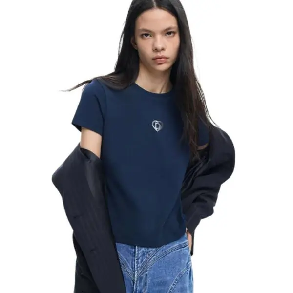 Desigual - Γυναικείο T-shirt Berlin 26SWTK04-5000 Μπλε 26SWTK04-5000