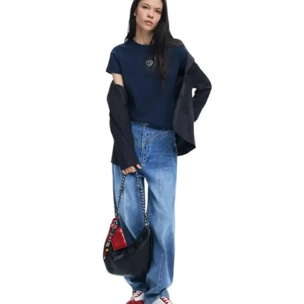 Desigual - Γυναικείο T-shirt Berlin 26SWTK04-5000 Μπλε 26SWTK04-5000