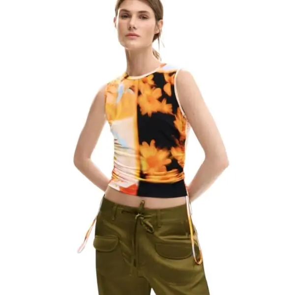 Desigual - Γυναικείο T-shirt Bolonia 26SWTK47-9019 Κίτρινο 26SWTK47-9019