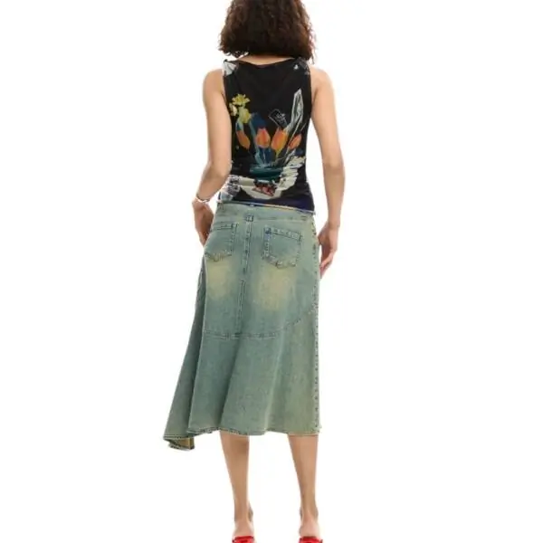 Desigual - Γυναικείο T-shirt Bruselas 26SWTK14-2000 Μαύρο 26SWTK14-2000