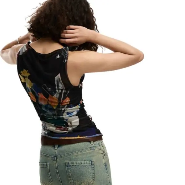 Desigual - Γυναικείο T-shirt Bruselas 26SWTK14-2000 Μαύρο 26SWTK14-2000