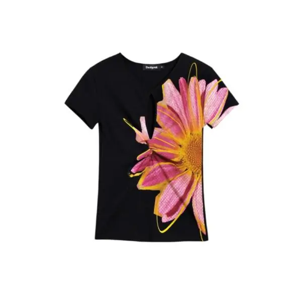 Desigual - Γυναικείο T-shirt Dublin 26SWTK05-2000 Μαύρο