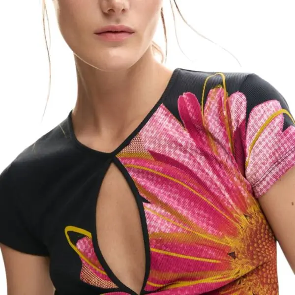 Desigual - Γυναικείο T-shirt Dublin 26SWTK05-2000 Μαύρο 26SWTK05-2000