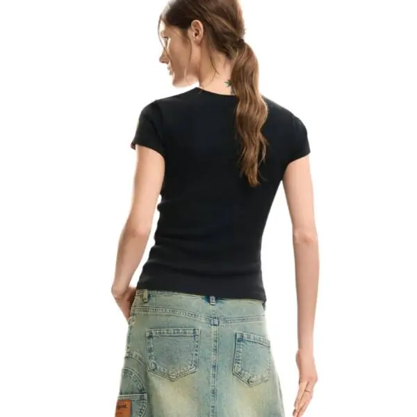 Desigual - Γυναικείο T-shirt Dublin 26SWTK05-2000 Μαύρο 26SWTK05-2000