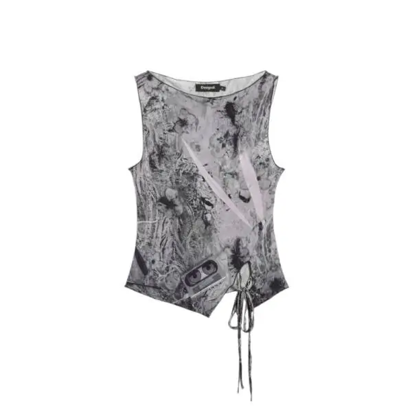 Desigual - Γυναικείο T-shirt Edimburgo 26SWTK12-2063 Μαύρο