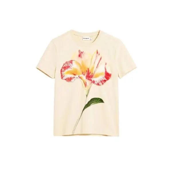 Desigual - Γυναικείο T-shirt Estocolmo 26SWTK03-1001 Μπεζ